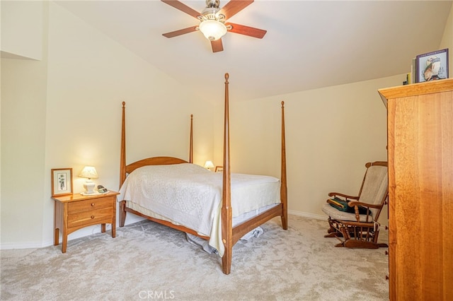5340 Gardendale Ln, Palmdale, CA 93551 - bedroom featuring light colored carpet, baseboards, and ceiling fan