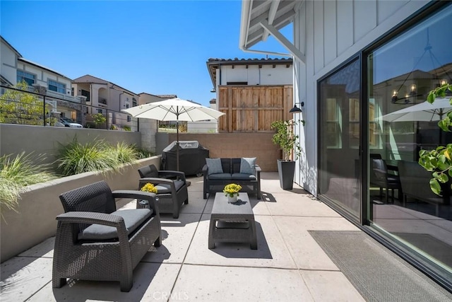4019 Hillside Dr, San Luis Obispo, CA 93401 - view of patio / terrace with an outdoor living space