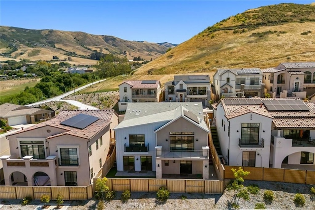 4019 Hillside Dr, San Luis Obispo, CA 93401 - aerial perspective of suburban area featuring a mountain backdrop
