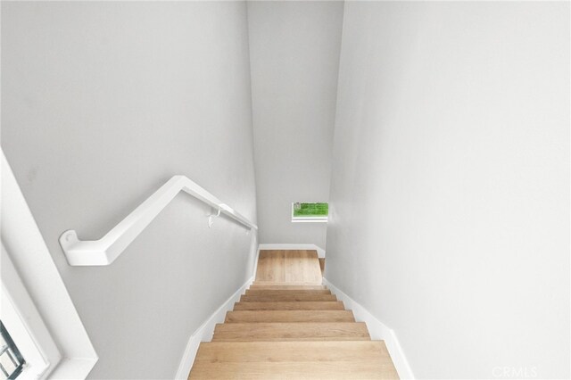 500 N Brannick Ave Unit 2, City Terrace, CA 90063 - stairway with wood finished floors and baseboards