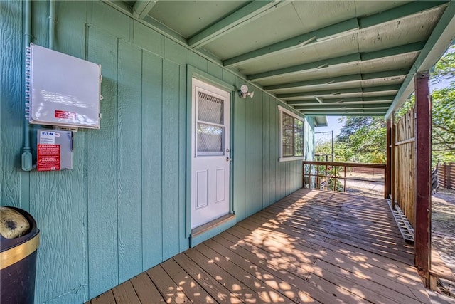 3206 4th St, Clearlake, CA 95422 - view of wooden deck
