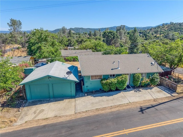3206 4th St, Clearlake, CA 95422 - view from above of property featuring a mountain backdrop
