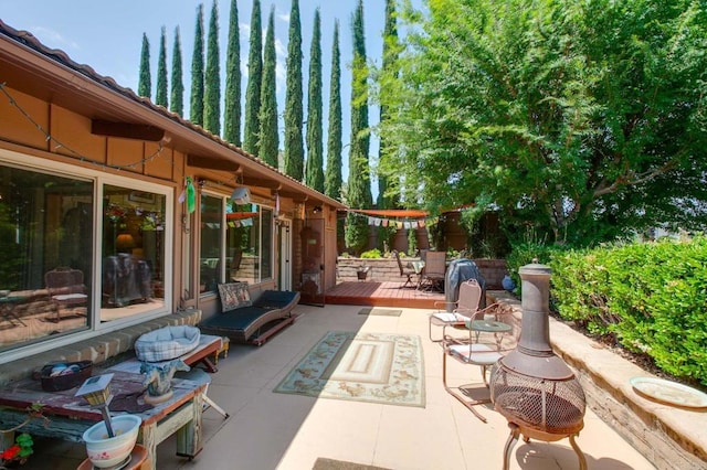 3314 Via Altamira, Fallbrook, CA 92028 - view of patio featuring a wooden deck