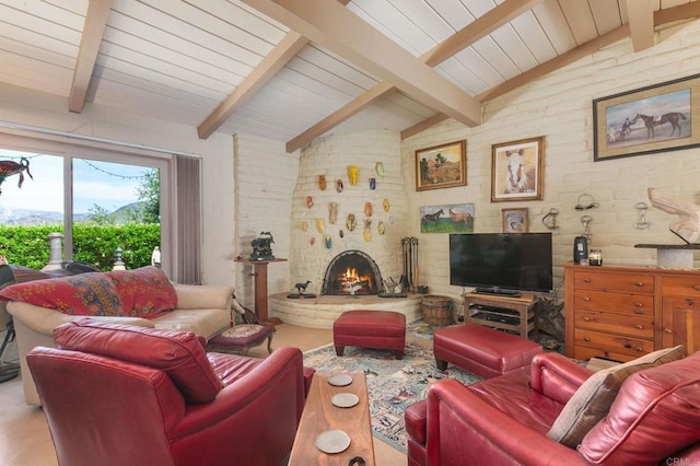 3314 Via Altamira, Fallbrook, CA 92028 - living area featuring a fireplace and brick wall