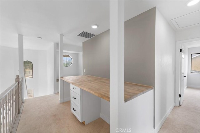 42346 W 47th St W, Lancaster, CA 93536 - corridor with light colored carpet, recessed lighting, and baseboards