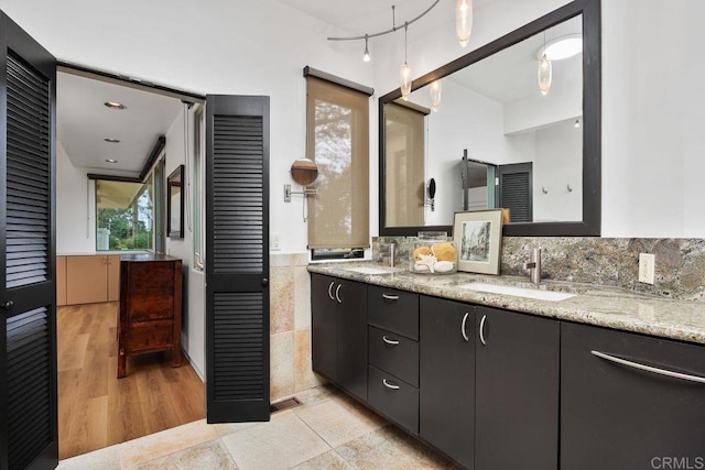 1859 Zapo St, Del Mar, CA 92014 - full bathroom with double vanity and tasteful backsplash