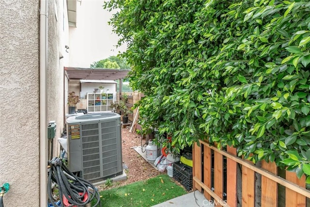 7129 Forbes Ave, Van Nuys, CA 91406 - exterior view of central AC unit and stucco siding