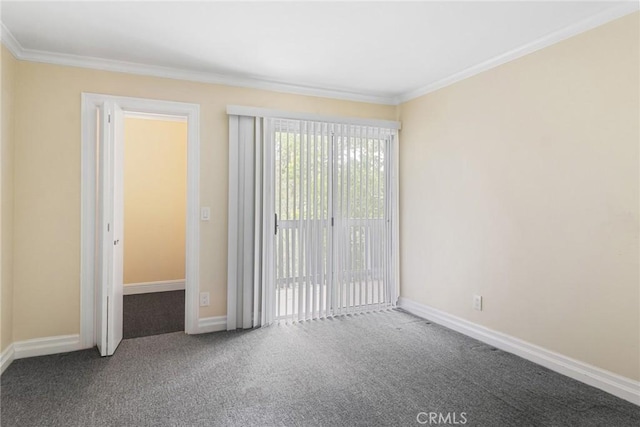 3603 W Hidden Ln Unit 317, Rolling Hills Estates, CA 90274 - carpeted spare room featuring crown molding and baseboards