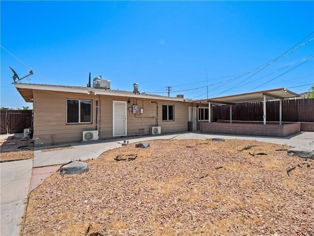 38809 Juniper Tree Rd, Palmdale, CA 93551 - back of property with a patio area and ac unit