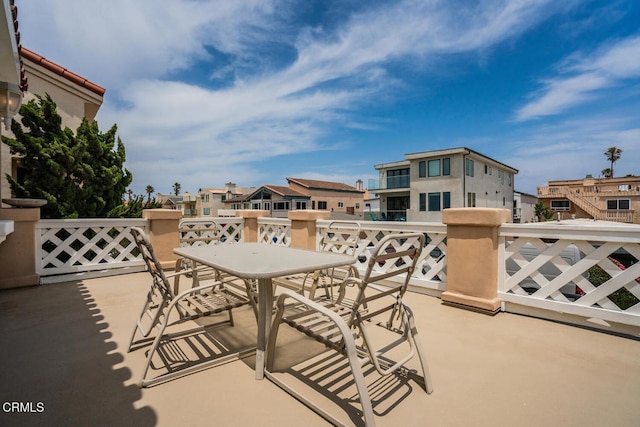 4165 Ocean Dr, Oxnard, CA 93035 - view of patio with a residential view and a balcony