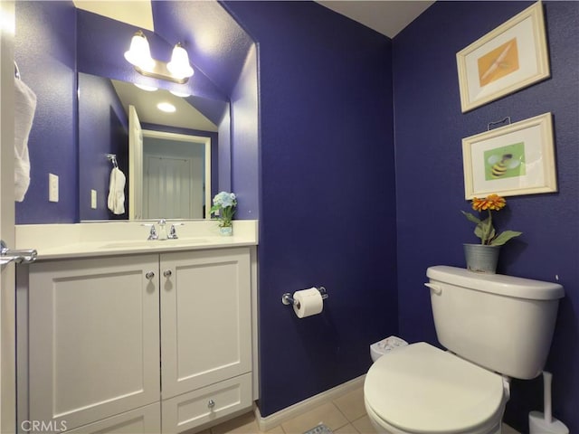 22111 Main St Unit 6, Carson, CA 90745 - half bathroom with vanity and tile patterned floors