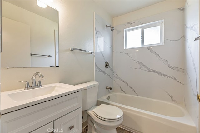 5712 Tupelo Dr, Sacramento, CA 95842 - bathroom with toilet, vanity, and shower / bath combination