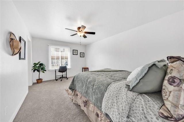1107 Tennent Ave, Pinole, CA 94564 - bedroom with carpet, baseboards, and a ceiling fan