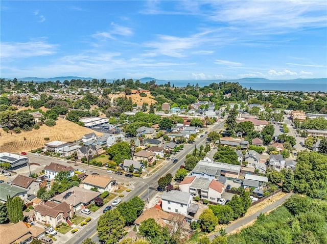 1107 Tennent Ave, Pinole, CA 94564 - aerial perspective of suburban area featuring a water and mountain view