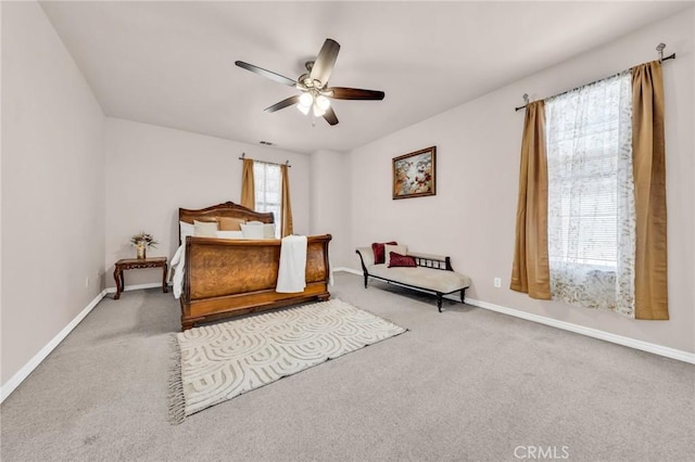 1107 Tennent Ave, Pinole, CA 94564 - bedroom featuring carpet flooring, baseboards, and ceiling fan