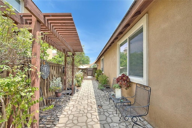 4451 Terry St, Chino, CA 91710 - fenced backyard featuring a pergola and a patio