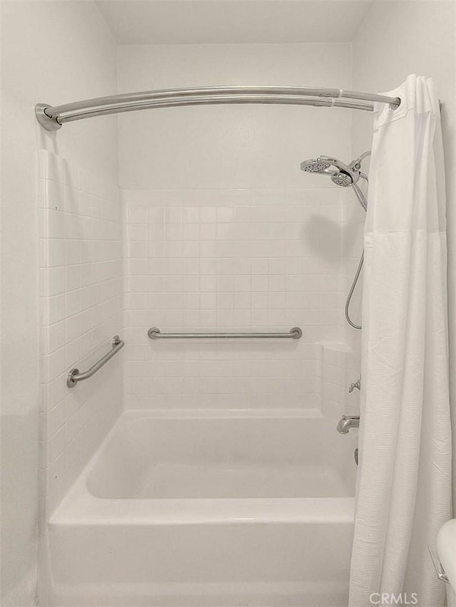 4451 Terry St, Chino, CA 91710 - full bath featuring shower / bathtub combination with curtain and toilet