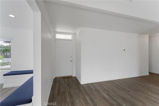4252 Brookside St, Irvine, CA 92604 - entrance foyer featuring wood finished floors, plenty of natural light, baseboards, and recessed lighting