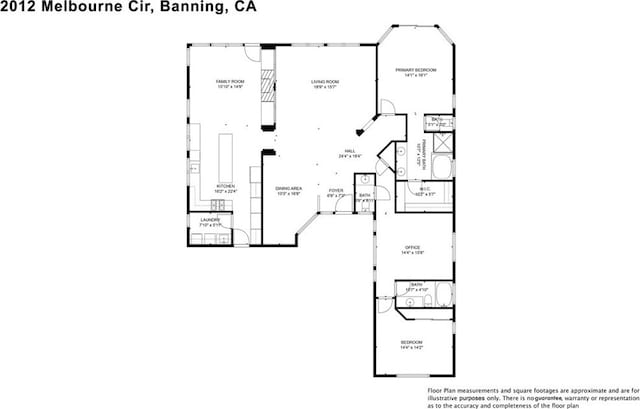 2012 Melbourne Cir, Banning, CA 92220 - home floor plan
