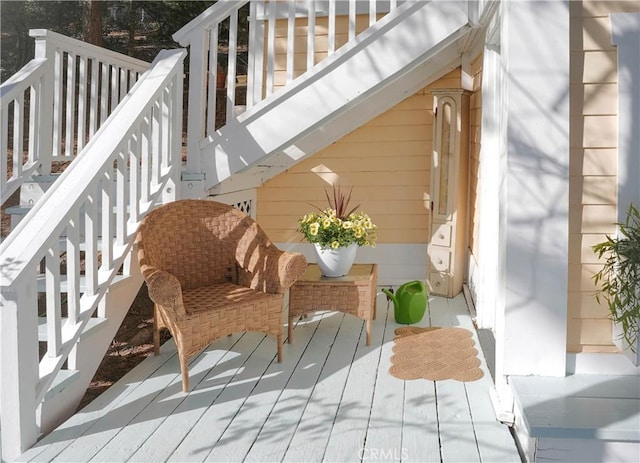 26335 Forest Ln, Twin Peaks, CA 92391 - view of wooden deck