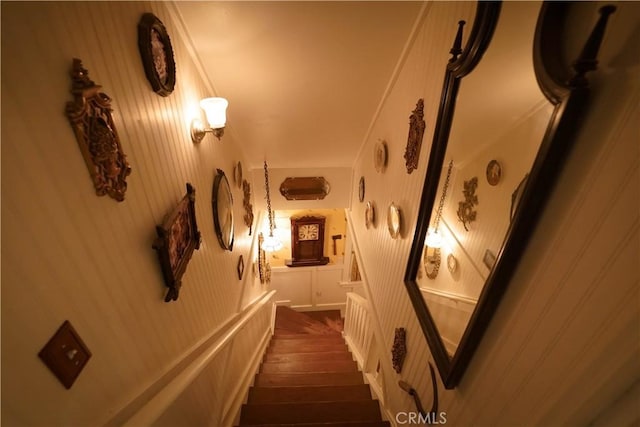 26335 Forest Ln, Twin Peaks, CA 92391 - hall with dark wood-style floors