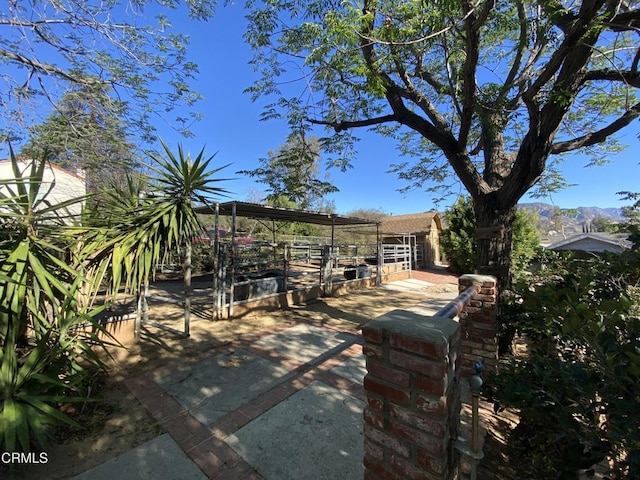 10315 Mcbroom St, Sunland, CA 91040 - view of patio with an outbuilding