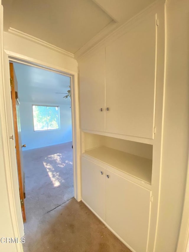 10315 Mcbroom St, Sunland, CA 91040 - hall featuring carpet and ornamental molding