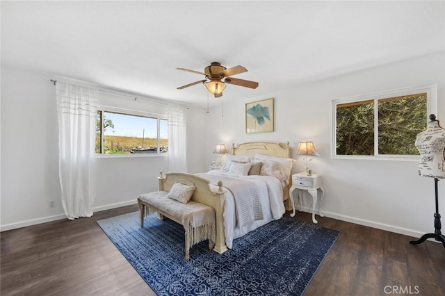 4354 Avenida Prado, Thousand Oaks, CA 91360 - bedroom with wood finished floors, baseboards, and ceiling fan