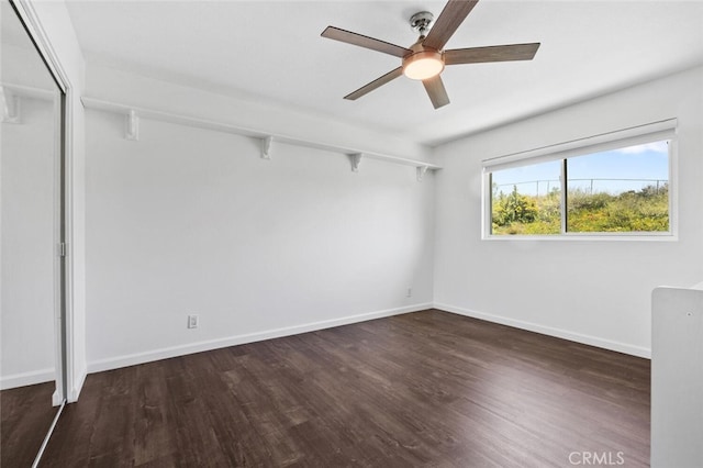 4354 Avenida Prado, Thousand Oaks, CA 91360 - unfurnished room with a ceiling fan, wood finished floors, and baseboards