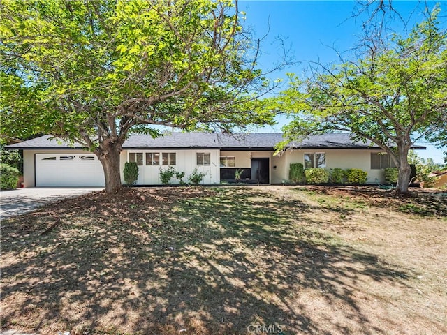38537 Desert View Dr, Palmdale, CA 93551 - ranch-style house with concrete driveway and a garage
