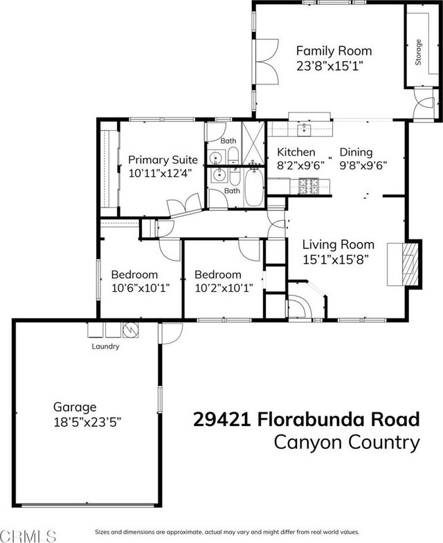 29421 Florabunda Rd, Canyon Country, CA 91387 - view of property floor plan
