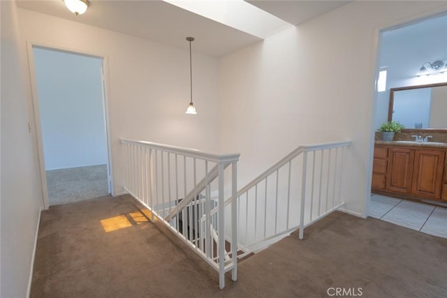 9412 Delfern Ln, Jurupa Valley, CA 92509 - stairs featuring carpet flooring