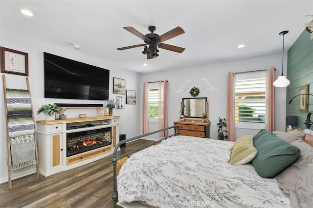 32954 Marin Fields Rd, Winchester, CA 92596 - bedroom with wood finished floors, recessed lighting, and ceiling fan