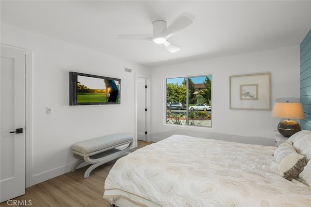 16791 Glenhaven Ln, Huntington Beach, CA 92647 - bedroom featuring wood finished floors, baseboards, and a ceiling fan