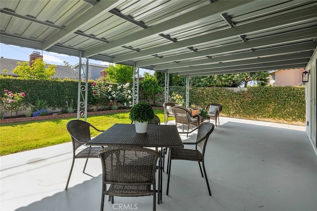 16791 Glenhaven Ln, Huntington Beach, CA 92647 - view of patio / terrace featuring outdoor dining space