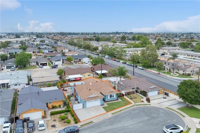 8381 E Hendrie St, Long Beach, CA 90808 - aerial view of residential area with property boundaries highlighted