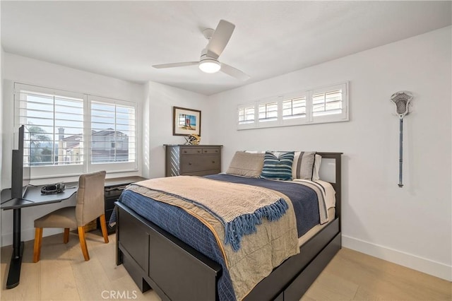 28332 Via Alfonse, Laguna Niguel, CA 92677 - bedroom with multiple windows, a desk, baseboards, and light wood-type flooring