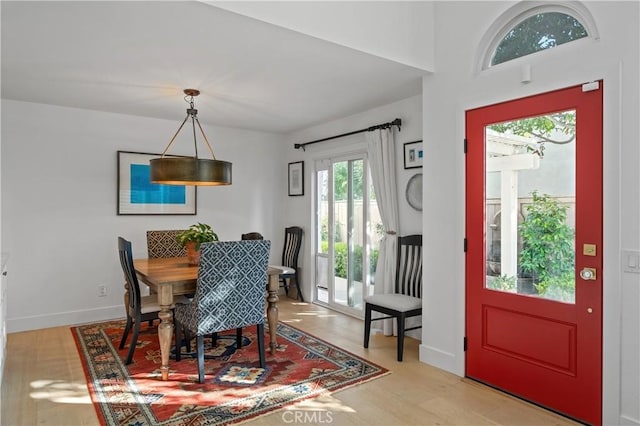 28332 Via Alfonse, Laguna Niguel, CA 92677 - dining area featuring baseboards and wood finished floors