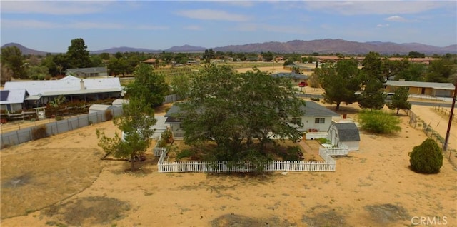 21161 Rancherias Rd, Apple Valley, CA 92307 - view from above of property featuring a mountainous background
