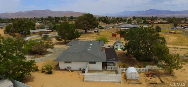 21161 Rancherias Rd, Apple Valley, CA 92307 - view from above of property featuring a mountain backdrop