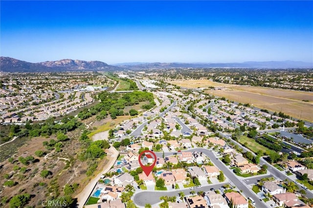 44035 Cindy Cir, Temecula, CA 92592 - aerial overview of property's location featuring a mountainous background and nearby suburban area