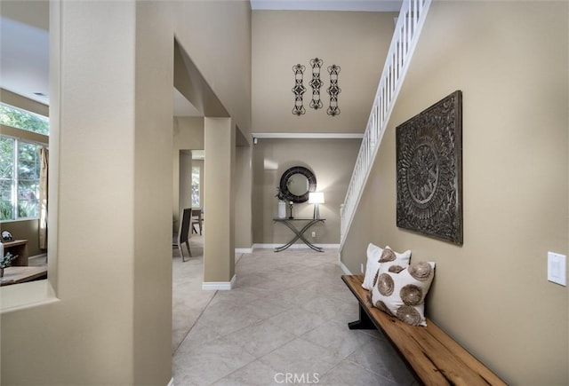 44035 Cindy Cir, Temecula, CA 92592 - corridor with tile patterned floors and baseboards