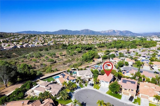 44035 Cindy Cir, Temecula, CA 92592 - aerial view of property's location with mountains and nearby suburban area