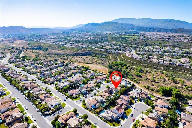44035 Cindy Cir, Temecula, CA 92592 - aerial view of property and surrounding area with a mountainous background and nearby suburban area