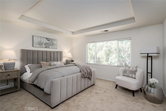 44035 Cindy Cir, Temecula, CA 92592 - bedroom featuring a tray ceiling and carpet floors