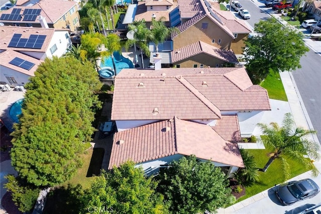 44035 Cindy Cir, Temecula, CA 92592 - aerial perspective of suburban area with a pool