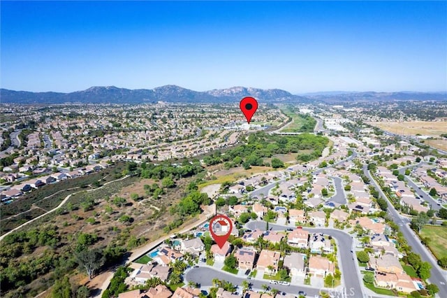 44035 Cindy Cir, Temecula, CA 92592 - aerial overview of property's location with mountains and nearby suburban area