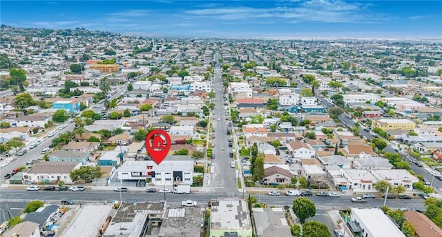 810 N Mott St, Los Angeles, CA 90033 - aerial overview of property's location with nearby suburban area