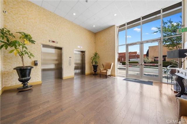 11 S 3rd St Unit 510, Alhambra, CA 91801 - building lobby featuring a high ceiling and a wall of windows