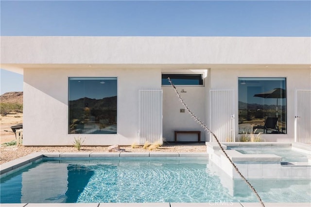 2600 Sunny Vista Rd, Joshua Tree, CA 92252 - swimming pool featuring an in-ground hot tub